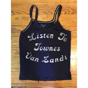Midnight Rider Townes Van Zandt tank Sz Large